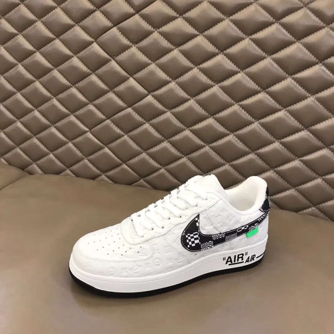 Men's shoes 💰p420 "*OUIS *UITTO*" x OFF-WHITE x Nike tripartite collaboration! Trendy and cool men's casual sports shoes with unrivaled color matching. The design idea basically continues the style of THE TEN. The Swoosh line and tongue label have a very familiar visual effect and are both fashionable and trendy! A must-have for fashionistas! The effect on your feet is absolutely stunning! (The original drawer packaging accessories are complete) Code number 38-45